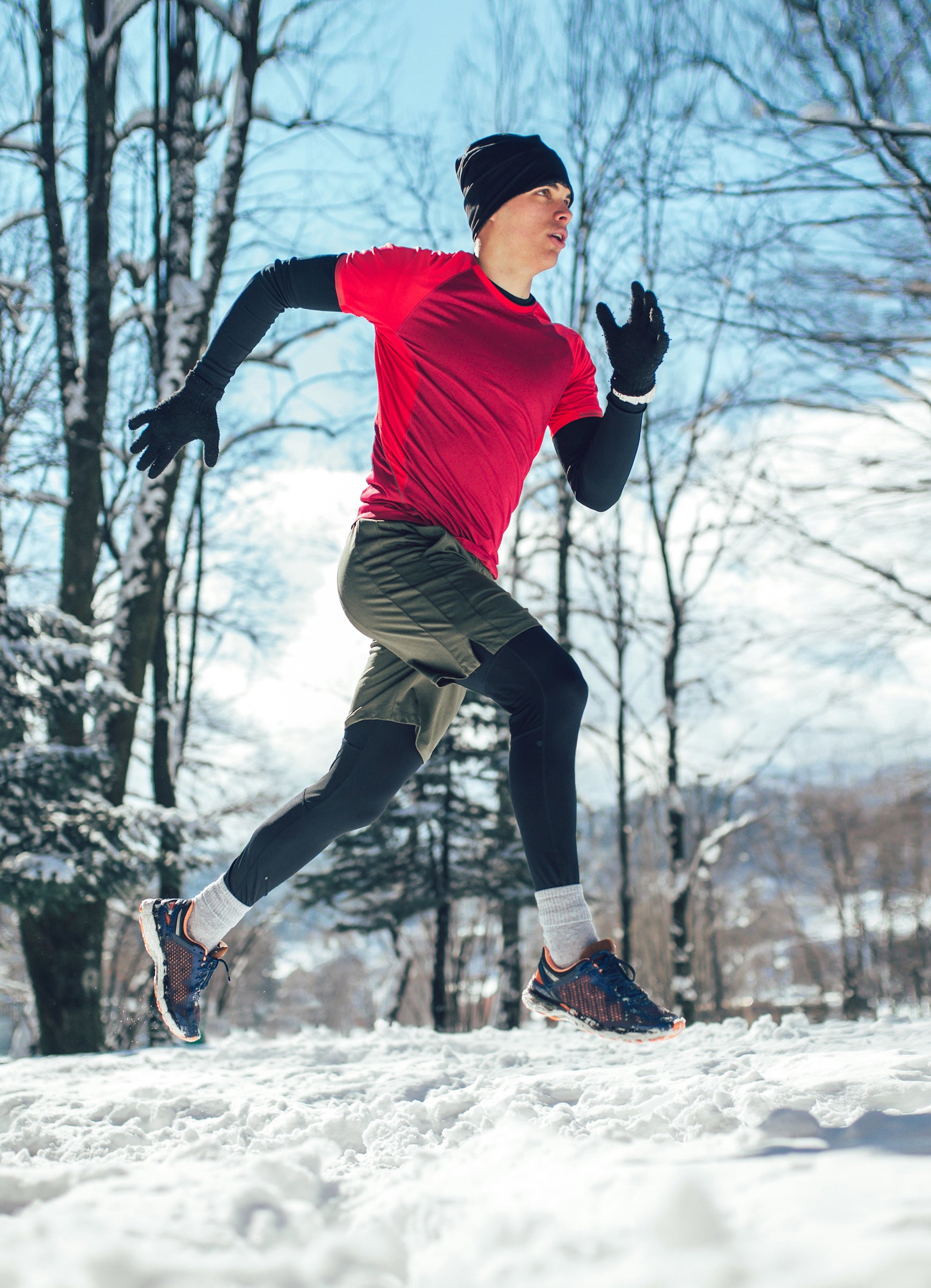 Running in shorts hot sale in cold weather