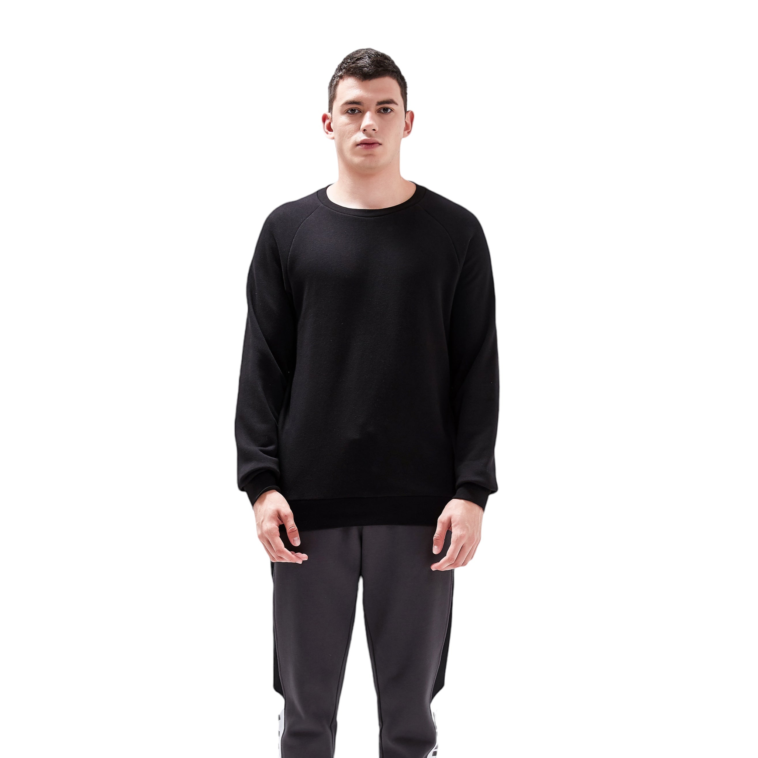 Roosevelt French Terry Performance Sweatshirt Black | Machine