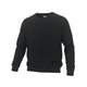 Machine Clothing Company black crewneck sweatshirt with raglan sleeves, ribbed cuffs and hem. Made from a soft, breathable, sweat-wicking blend.