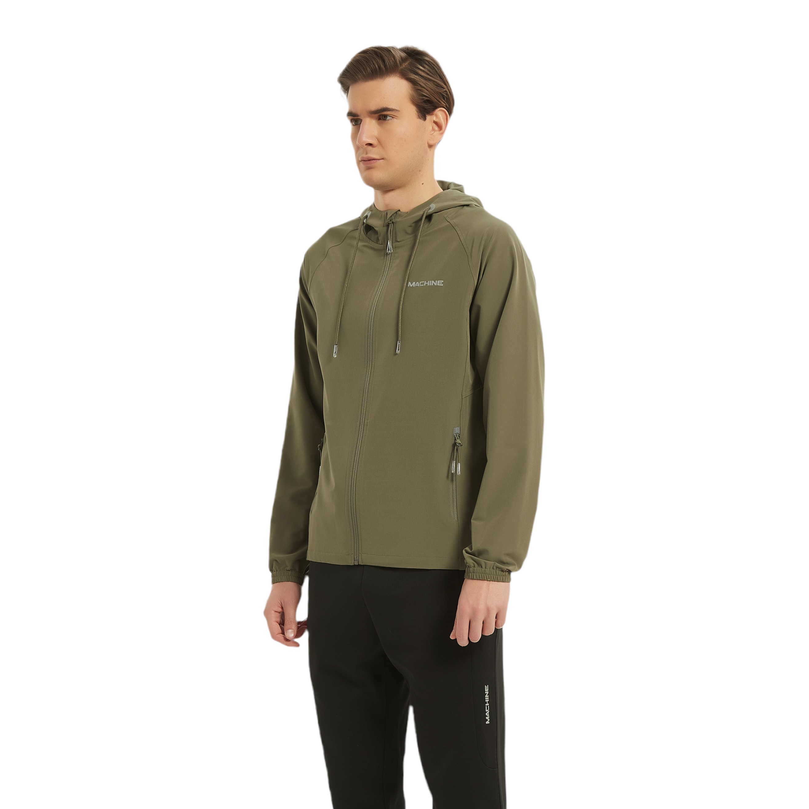 Herrie Darmen Elementair Bay Chester Trainer Jacket - Army Green – Machine Clothing Company